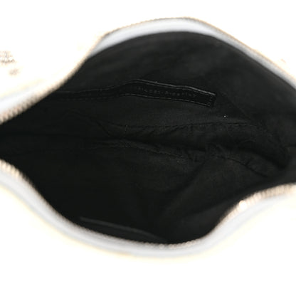 Balenciaga Washed Frayed Denim Crystal XS Le Cagole Shoulder Bag Pale Blue 6 of 16