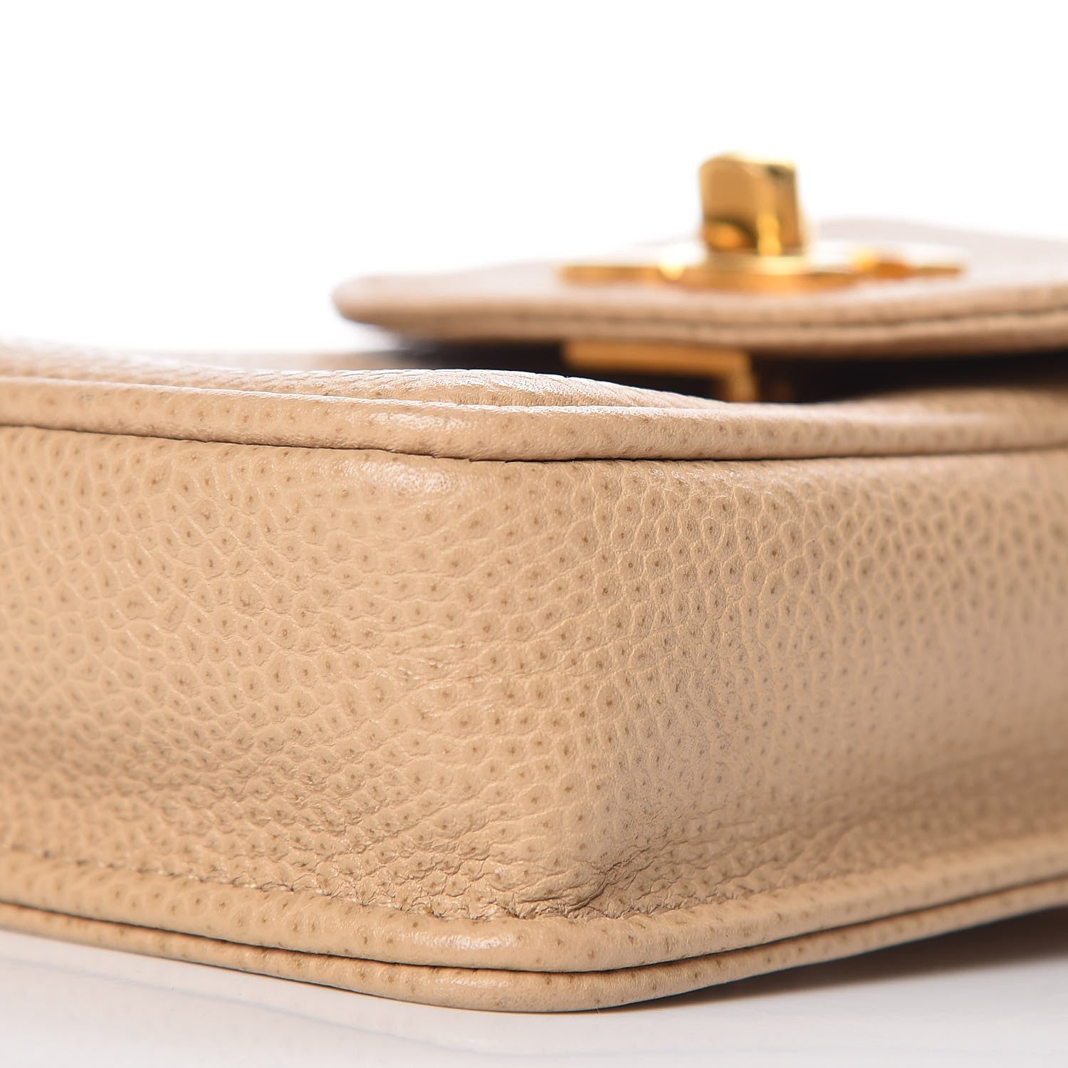 Chanel Caviar Phone Holder Crossbody Beige 10 of 11