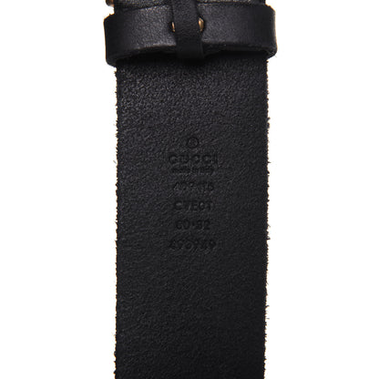 Gucci Faded Calfskin Double G 40mm Belt 80 32 Black 3 of 8