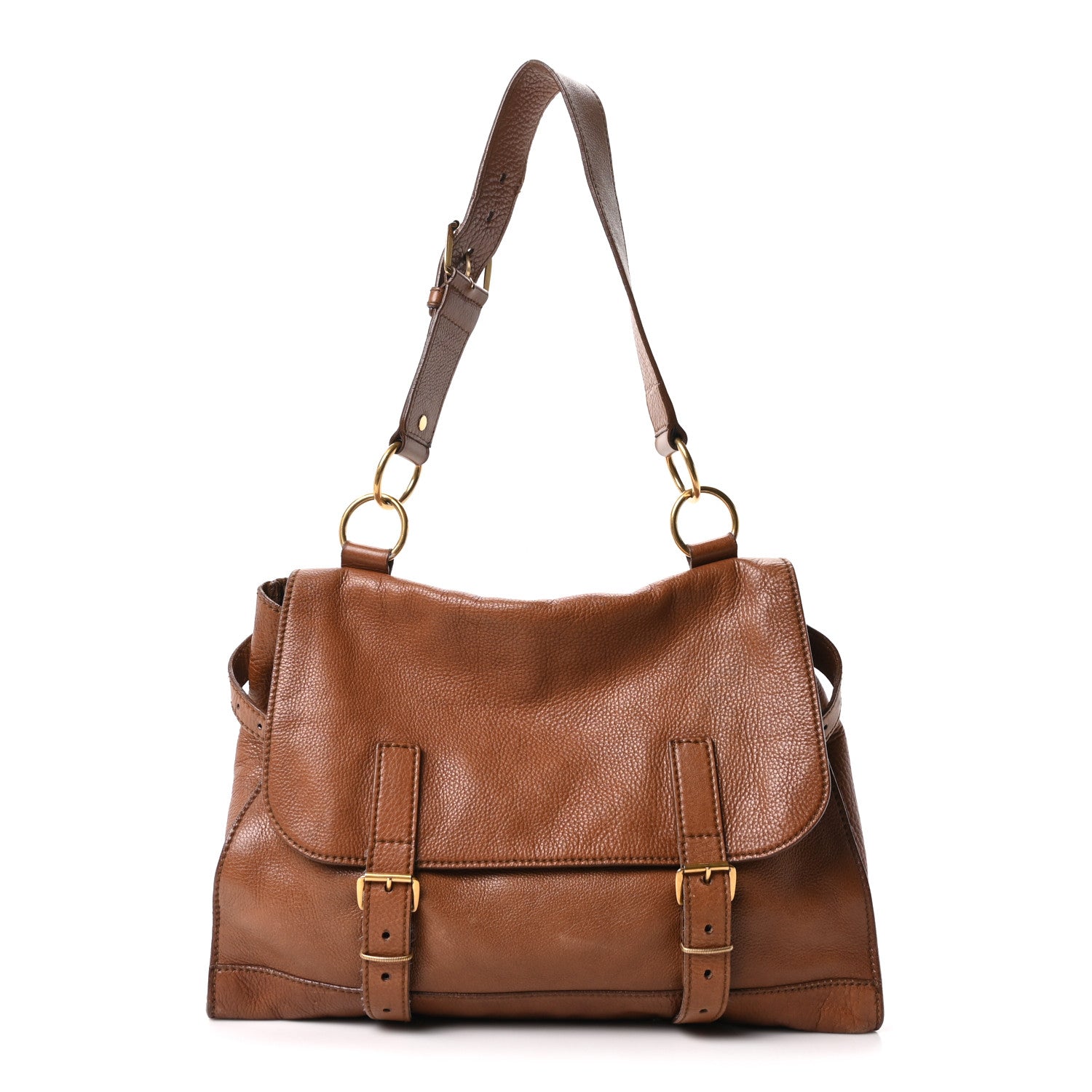 Saint Laurent Calfskin Montmarte Bag Brown 1 of 10