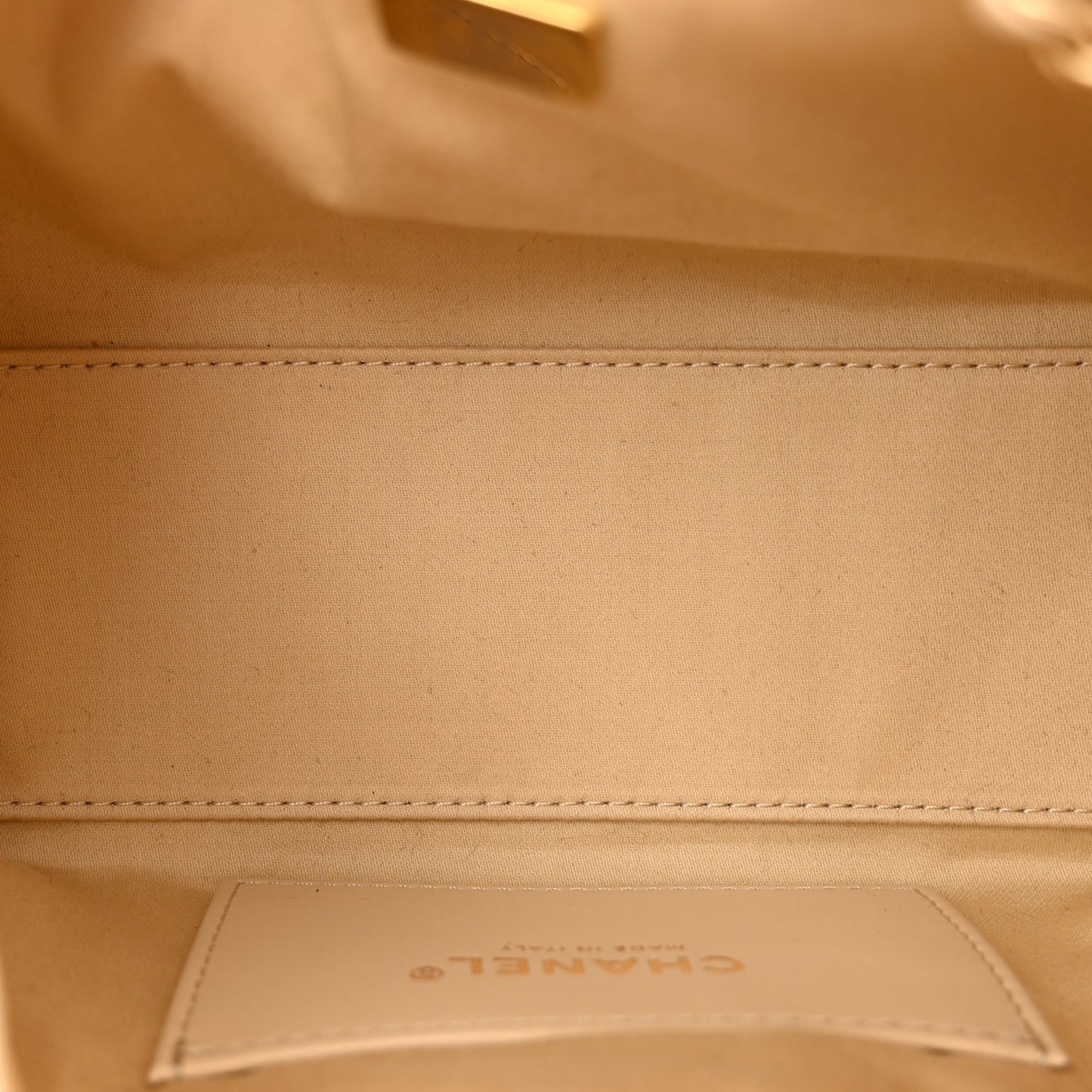 Caviar Quilted Mini Chanel 25 Handbag Beige