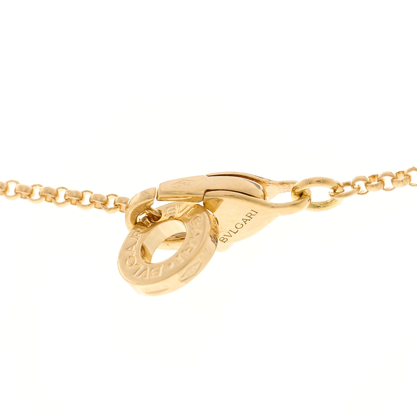 18K Yellow Gold Black Onyx BVLGARI BVLGARI Pendant Necklace