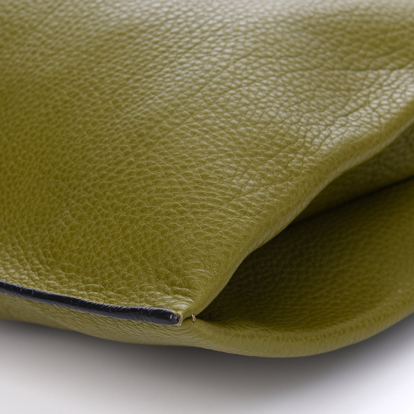 Alce Printed Calfskin Shopping Tote Military Green