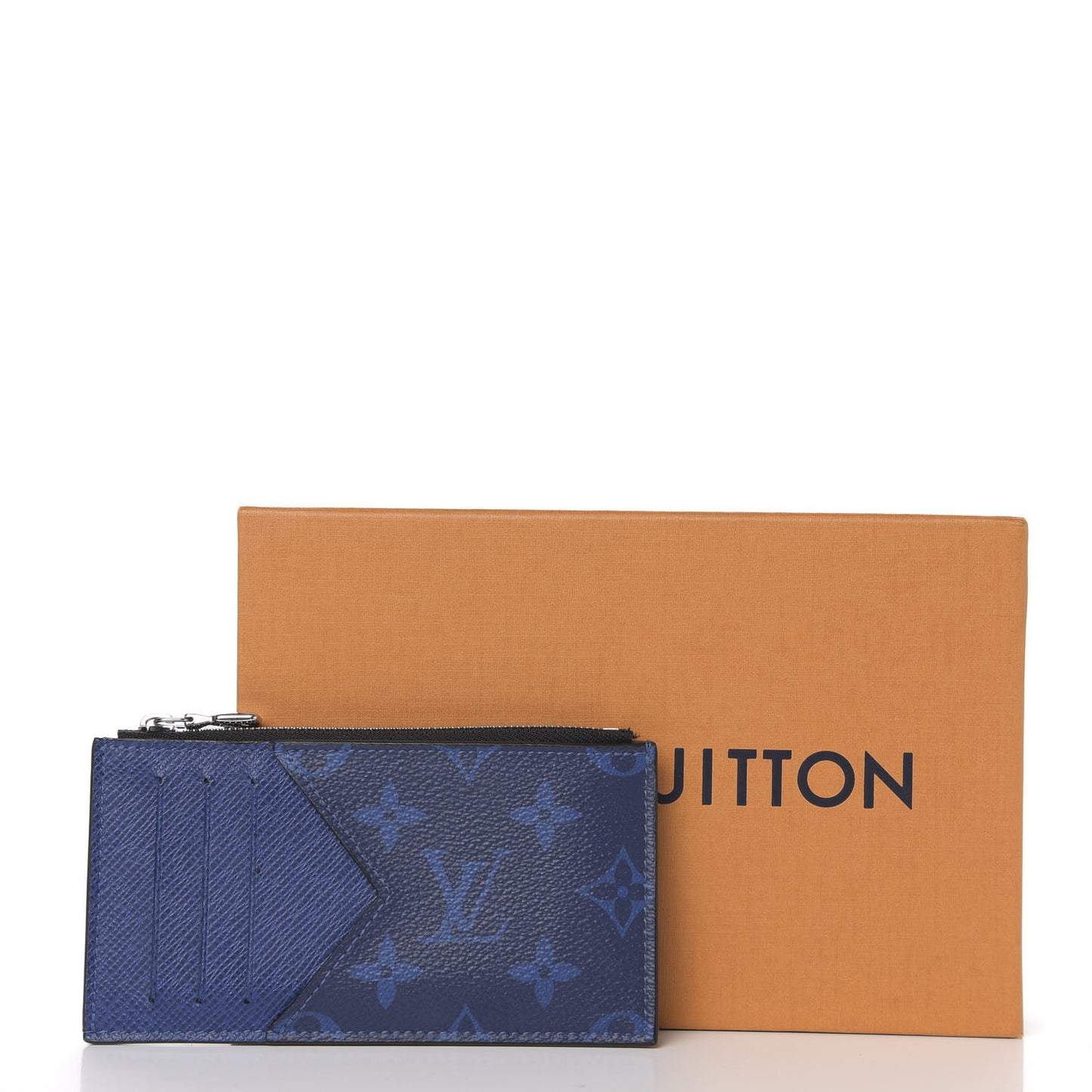 Monogram Taiga Coin Card Holder Cobalt