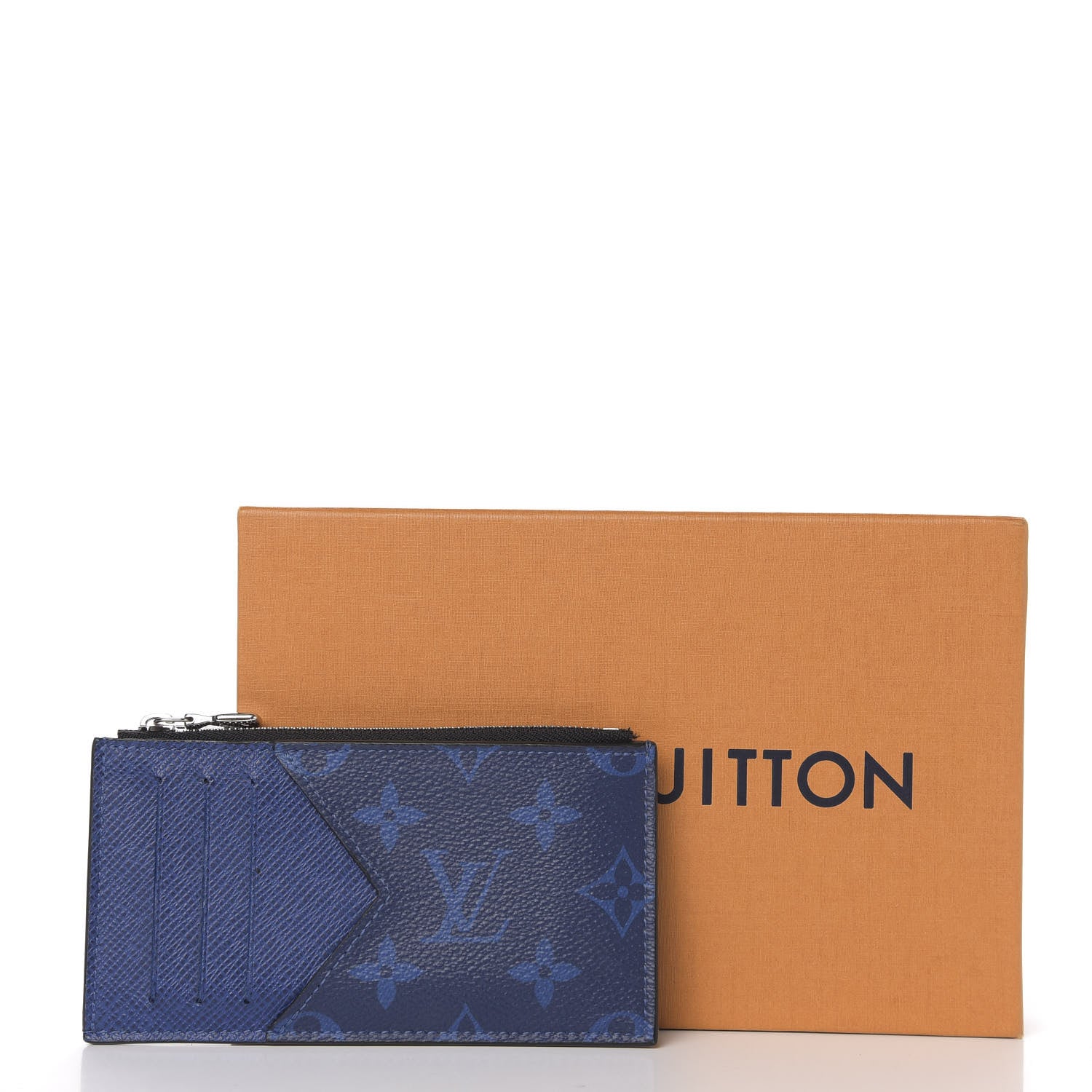 Louis Vuitton Monogram Taiga Coin Card Holder Cobalt 7 of 7