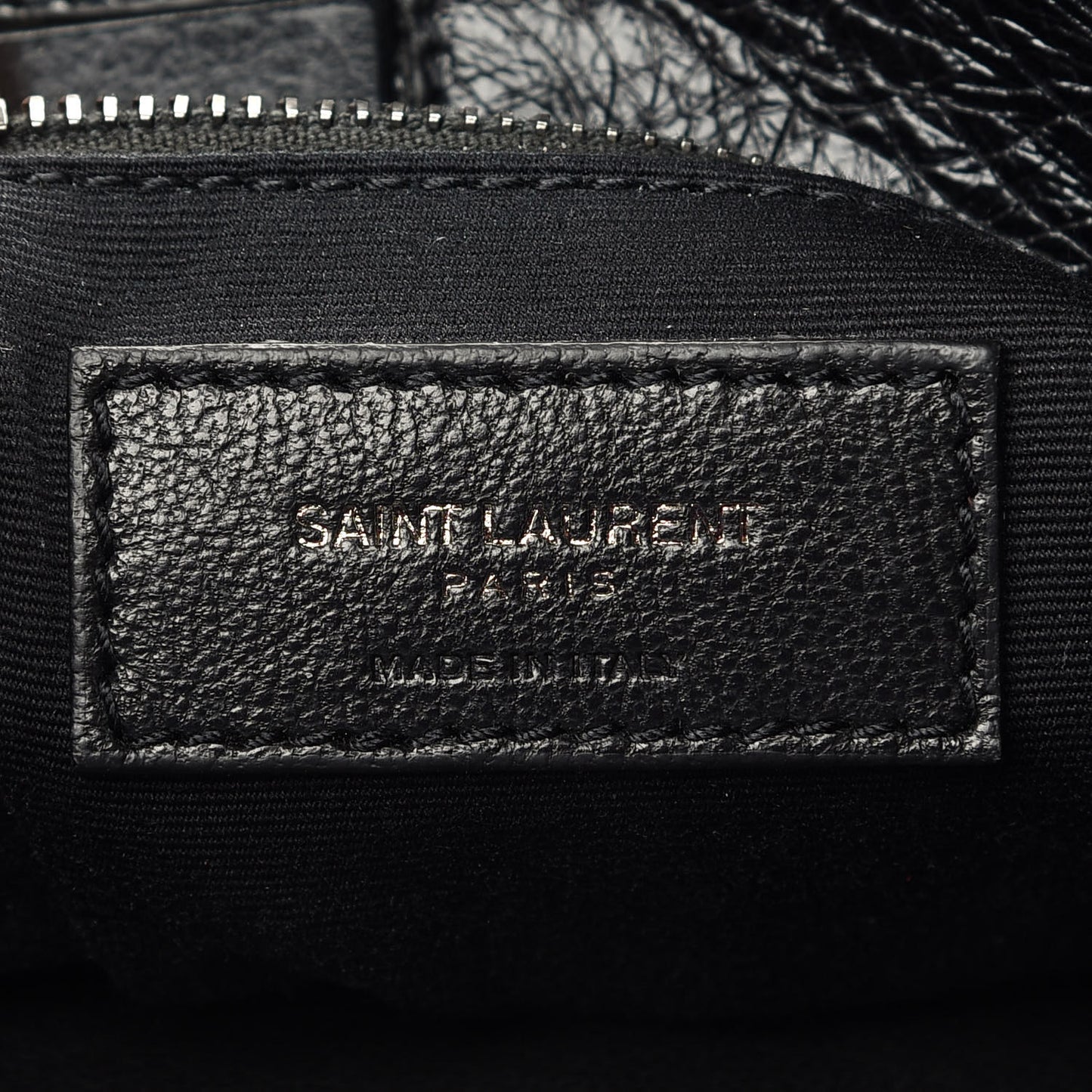 Crinkled Calfskin Matelasse Monogram Niki Shoulder Bag Black