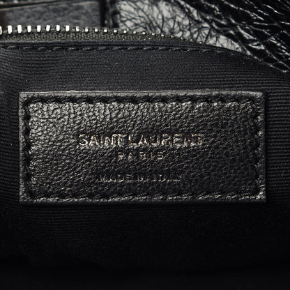 Saint Laurent Crinkled Calfskin Matelasse Monogram Niki Shoulder Bag Black 6 of 8