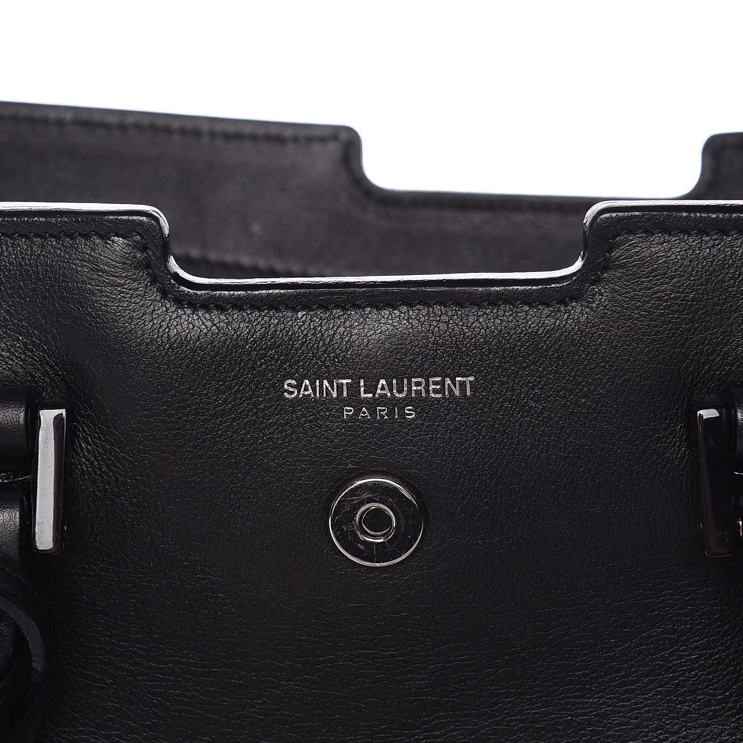Saint Laurent Smooth Calfskin Small Monogram Cabas Black 11 of 11
