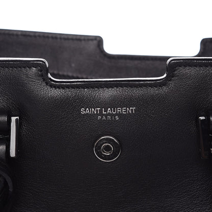 Saint Laurent Smooth Calfskin Small Monogram Cabas Black 11 of 11