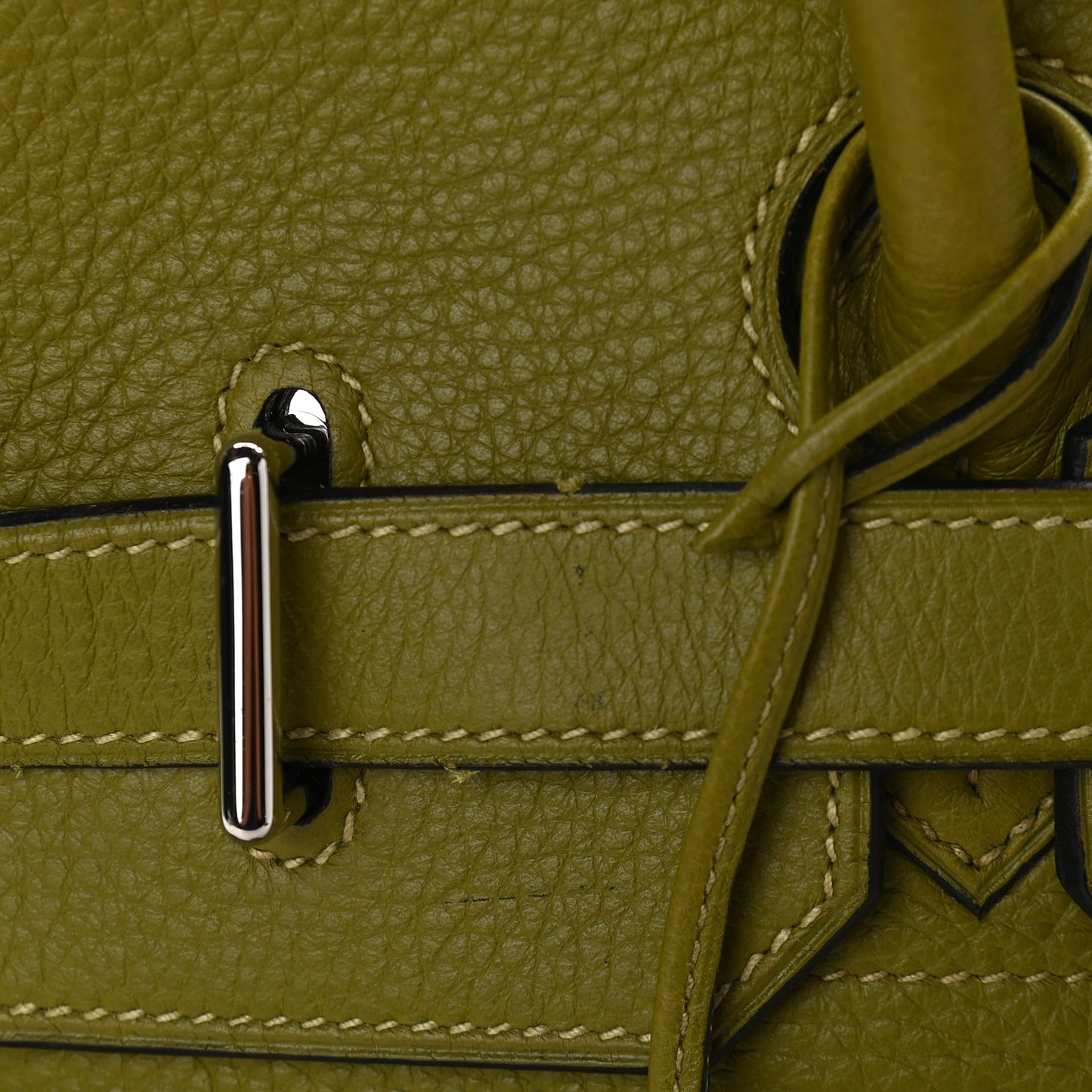 Taurillon Clemence JPG Birkin 42 Chartreuse