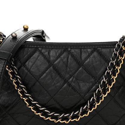 Chanel Aged Calfskin Quilted New Medium Gabrielle Hobo Black 8 of 11