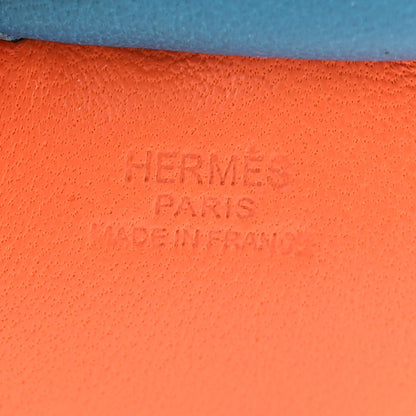 Hermes Milo Lambskin Grigri Rodeo Horse Bag Charm MM Orange Poppy Celeste Cobalt 3 of 4
