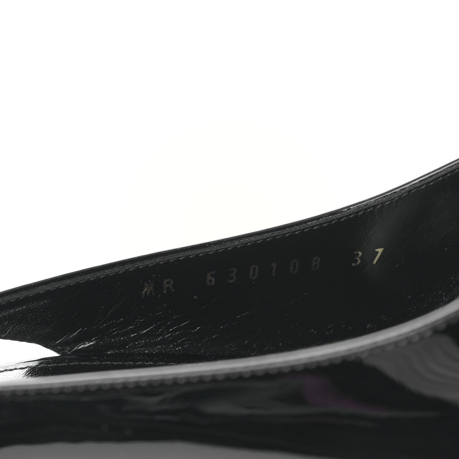 Saint Laurent Patent Opyum Slingback 3.3 Pumps 37 Black 8 of 8