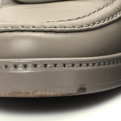 Chanel Shiny Lambskin Quilted CC Turnlock Loafers 38.5 Grey 10 of 11