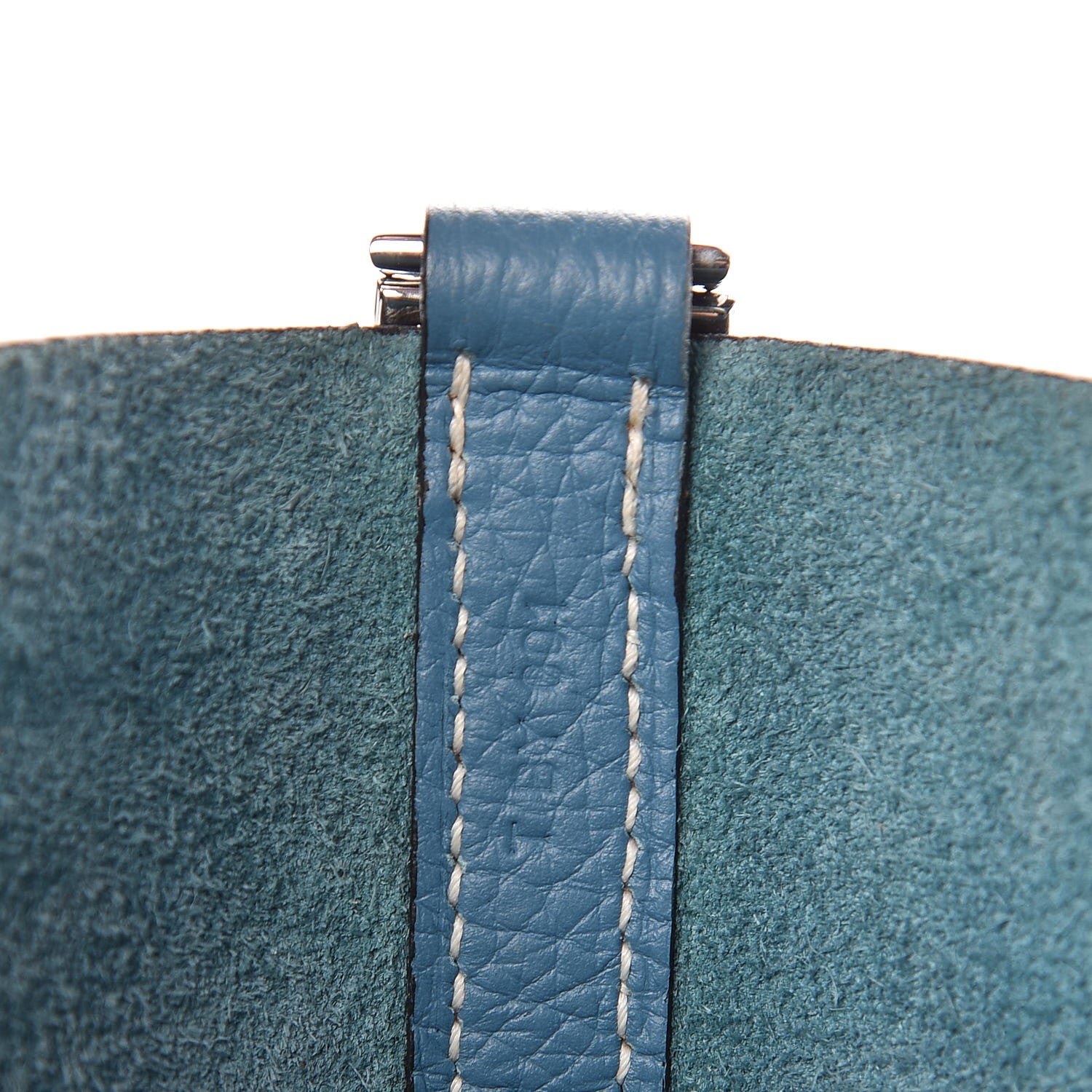 Hermes Taurillon Clemence Picotin Lock 22 MM Blue Jean 7 of 7
