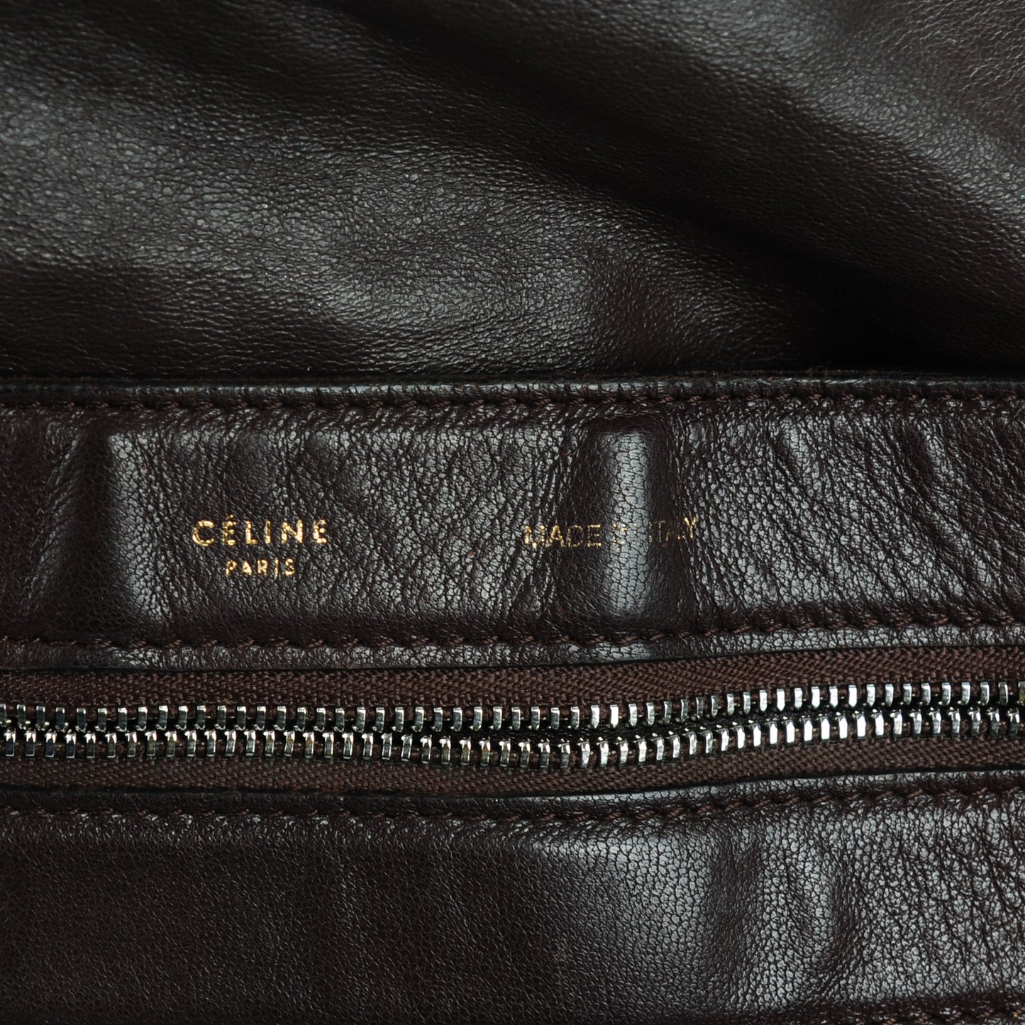 Python Lambskin Horizontal Zipper Gusset Cabas