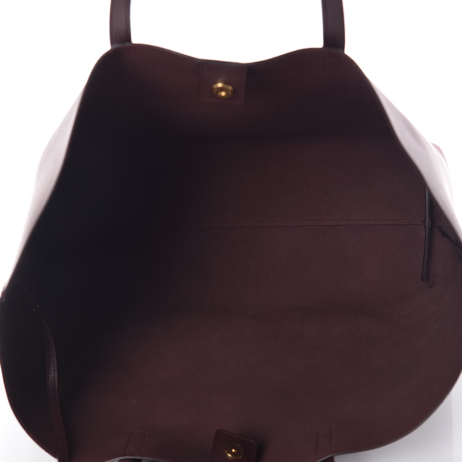 Saint Laurent Calfskin Large Shopping Tote Bordeaux 6 of 11