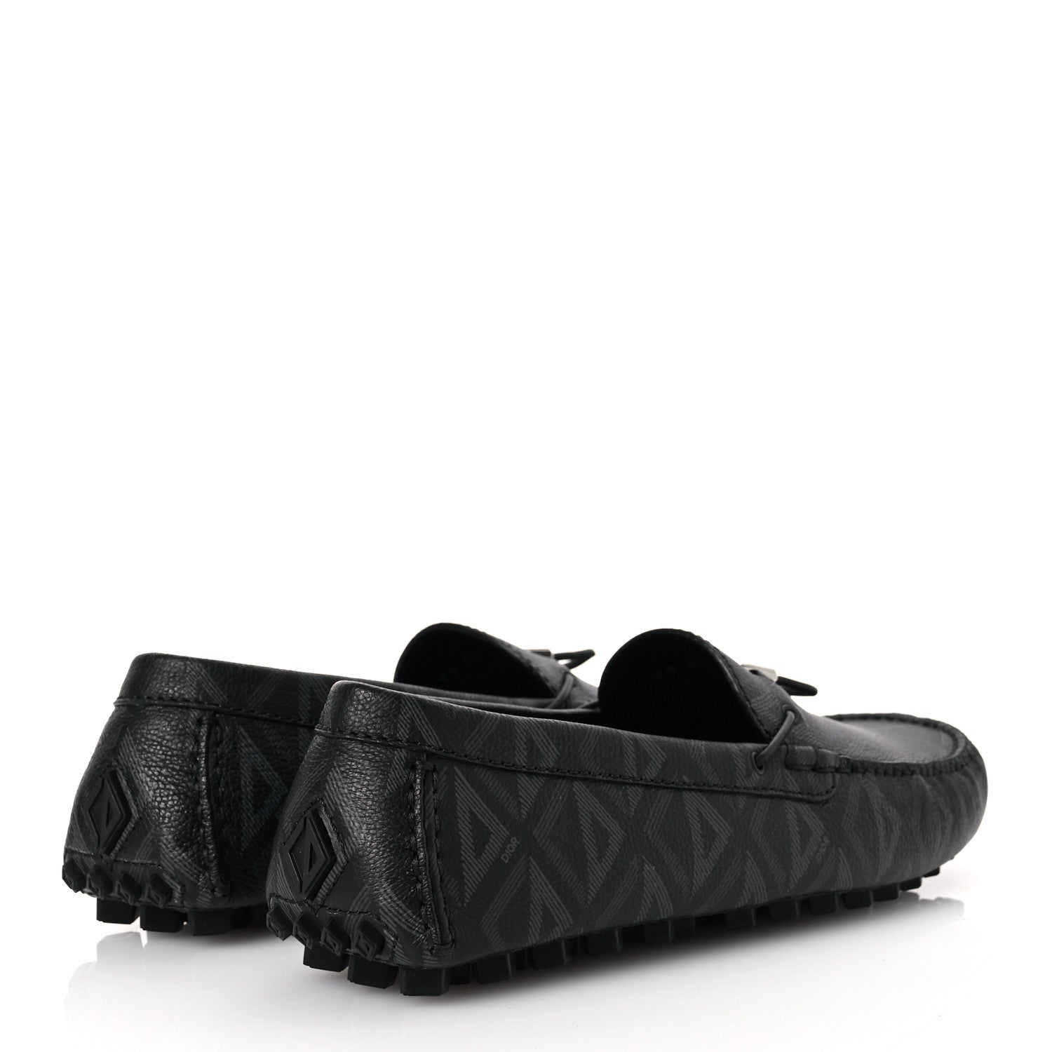 Christian Dior CD Diamond Odeon Driver Moccasins 43 Black 5 of 16
