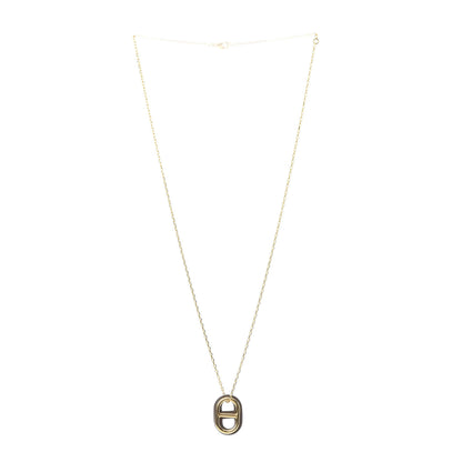 Hermes Swift O'Maillon Pendant Necklace Etoupe 3 of 6