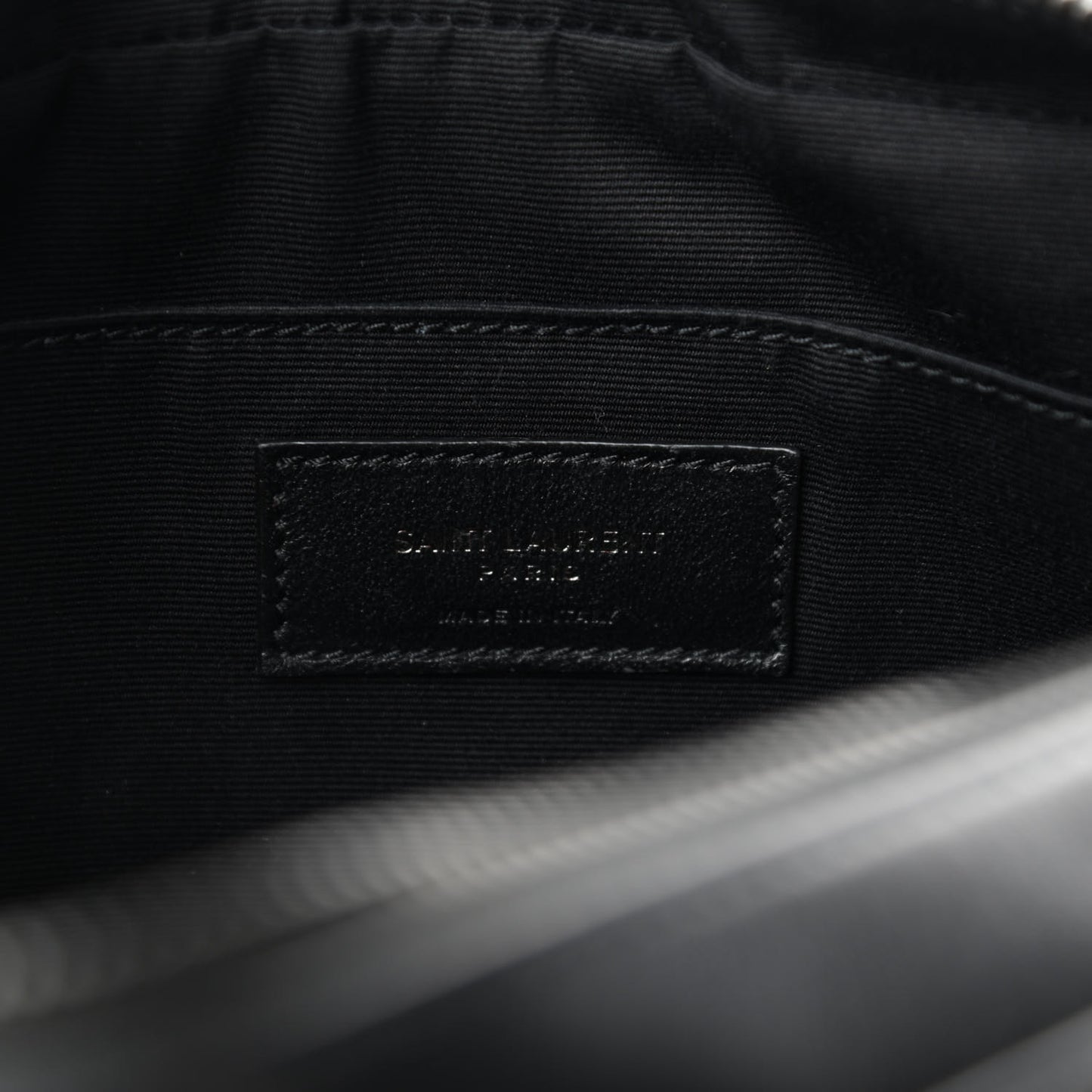Calfskin Matelasse Monogram Lou Camera Bag Black