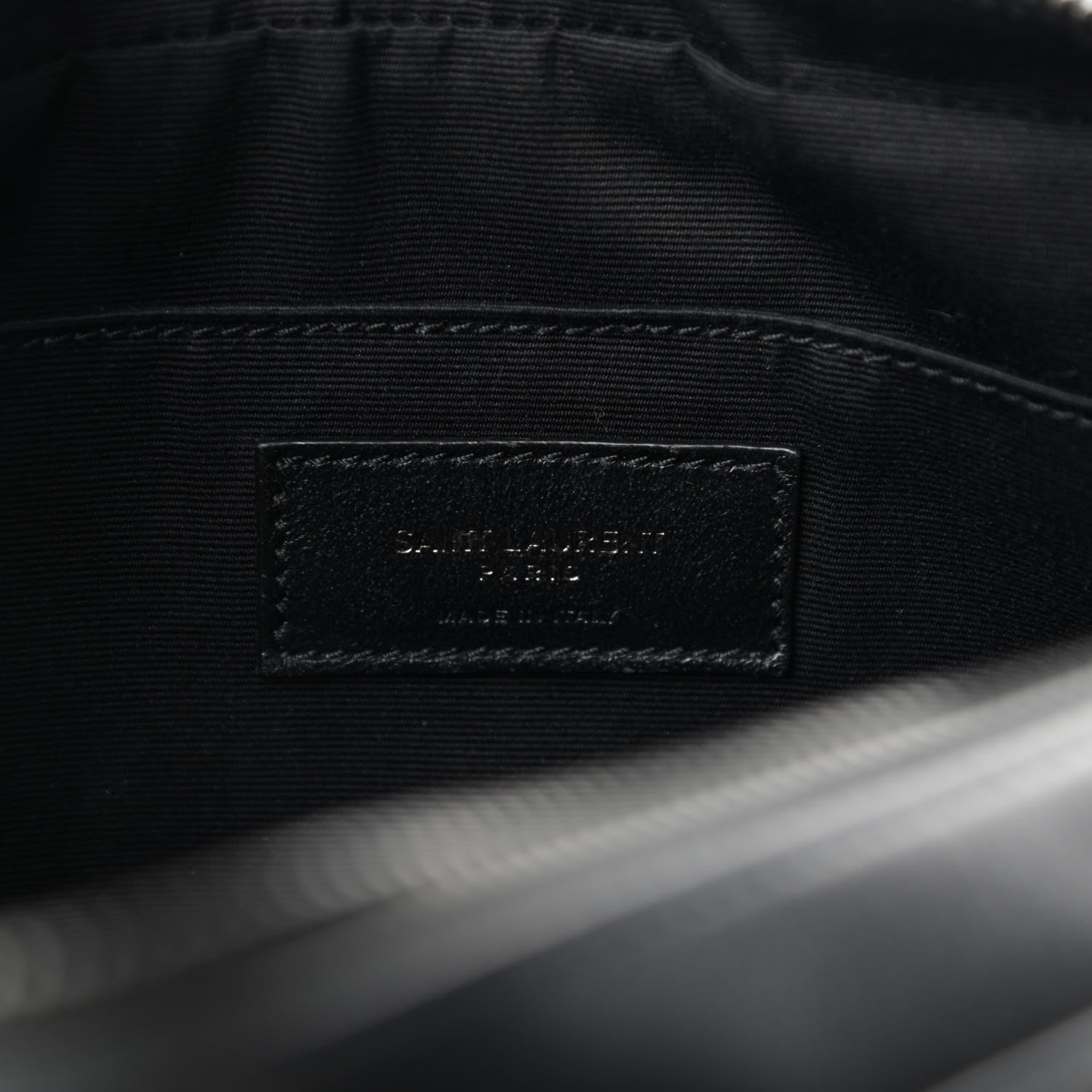 Saint Laurent Calfskin Matelasse Monogram Lou Camera Bag Black 6 of 9