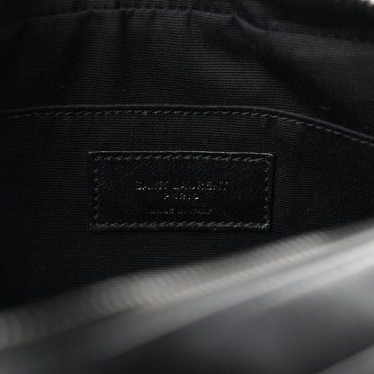 Saint Laurent Calfskin Matelasse Monogram Lou Camera Bag Black 6 of 9