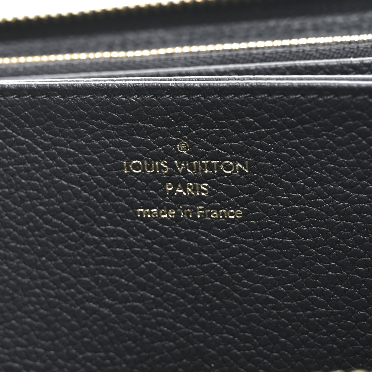 Empreinte Monogram Giant Zippy Wallet Black Beige