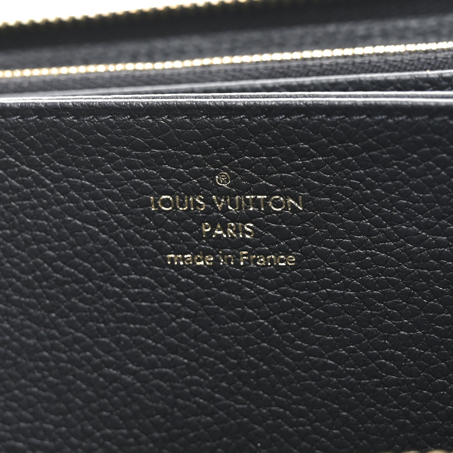 Louis Vuitton Empreinte Monogram Giant Zippy Wallet Black Beige 6 of 6