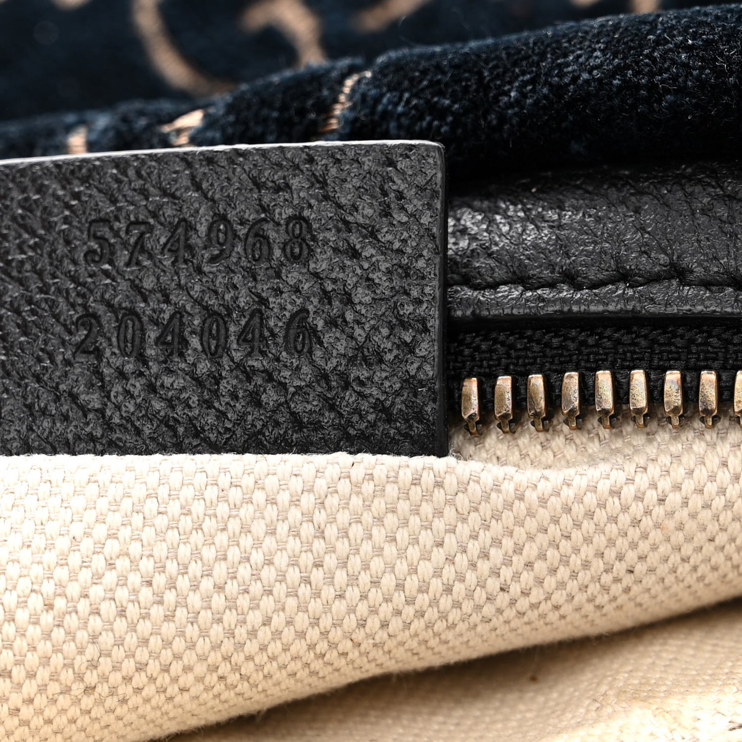 Velvet GG Monogram Web Belt Bag Blue Beige