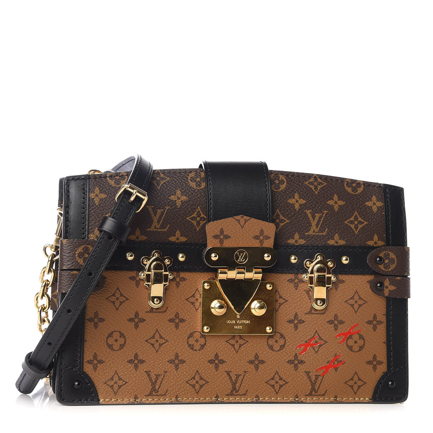 Reverse Monogram Trunk Clutch