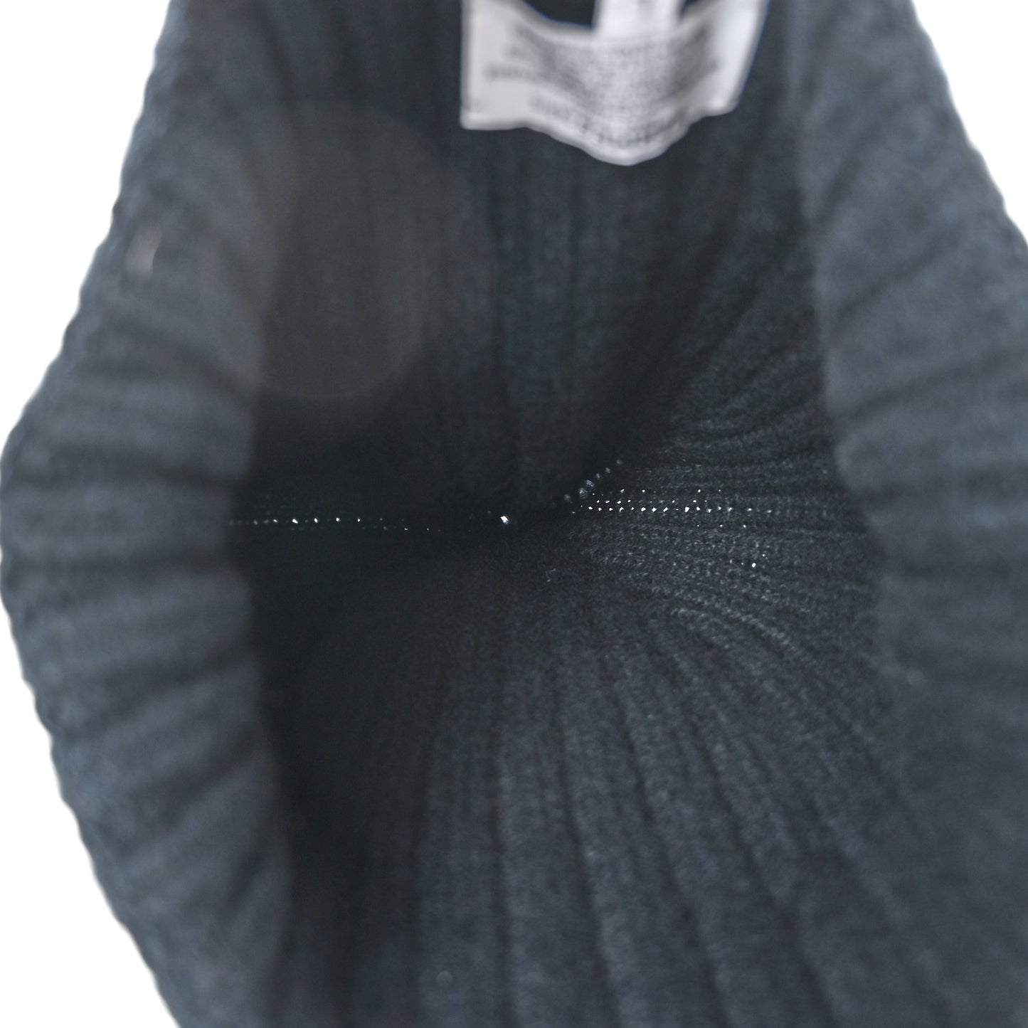 Cashmere Silk H Torsade Beanie Hat L Navy