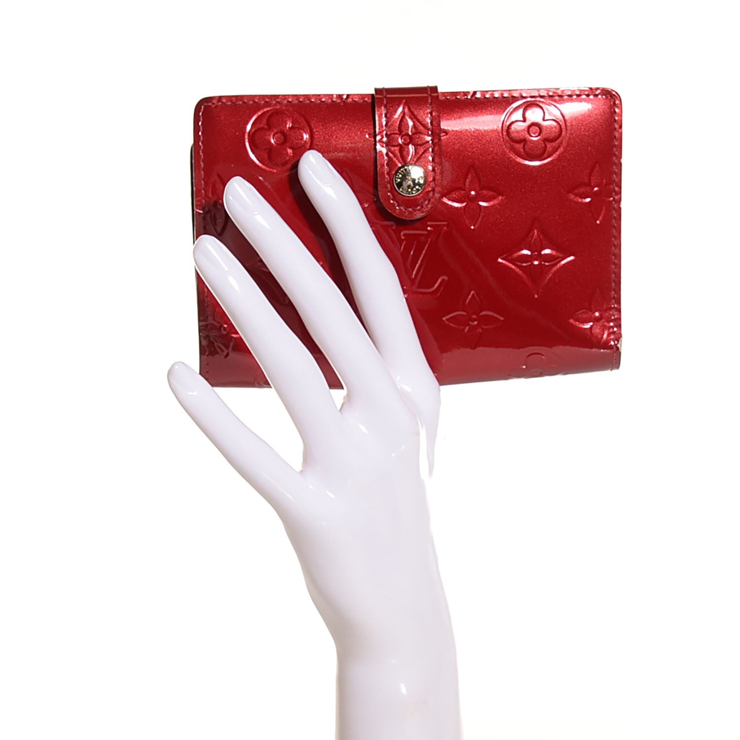 Louis Vuitton Vernis French Purse Wallet Pomme d'Amour 2 of 7