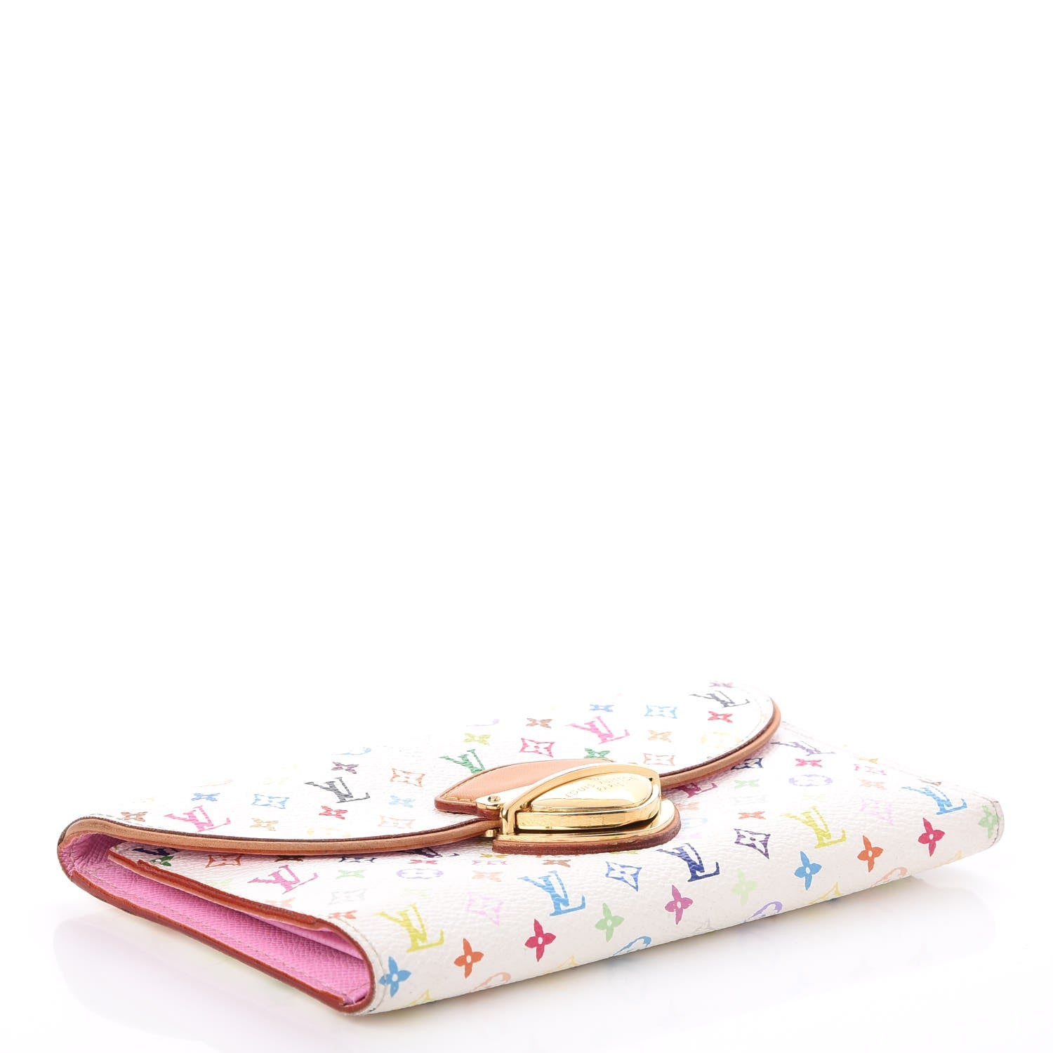 Louis Vuitton Monogram Multicolor Eugenie Wallet White Litchi 4 of 9