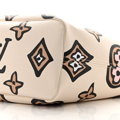 Louis Vuitton Monogram Giant Wild at Heart Neverfull MM Creme 10 of 11