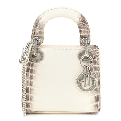 Christian Dior Niloticus Crocodile Himalaya Crystal Mini Lady Dior White 1 of 15