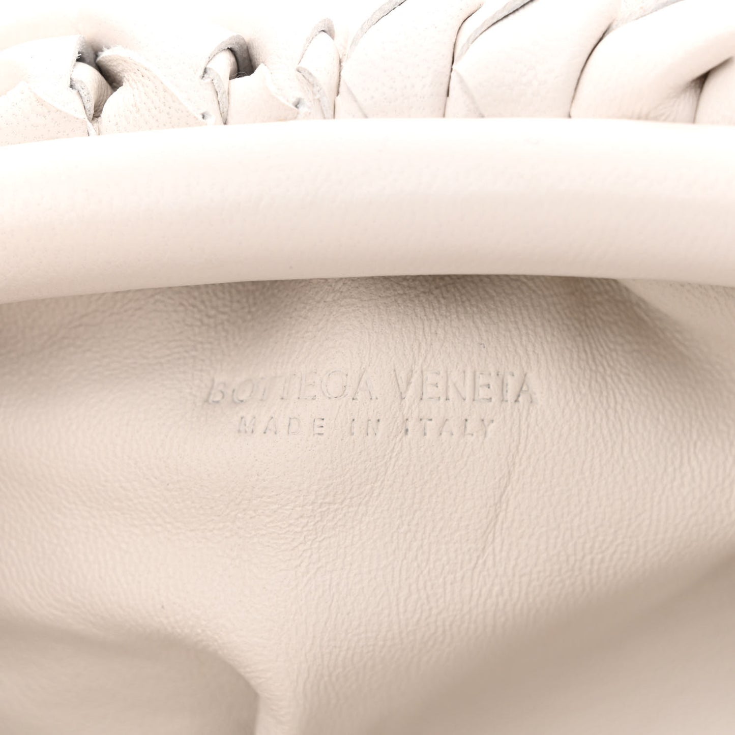 Nappa Intrecciato The Mini Pouch Chalk