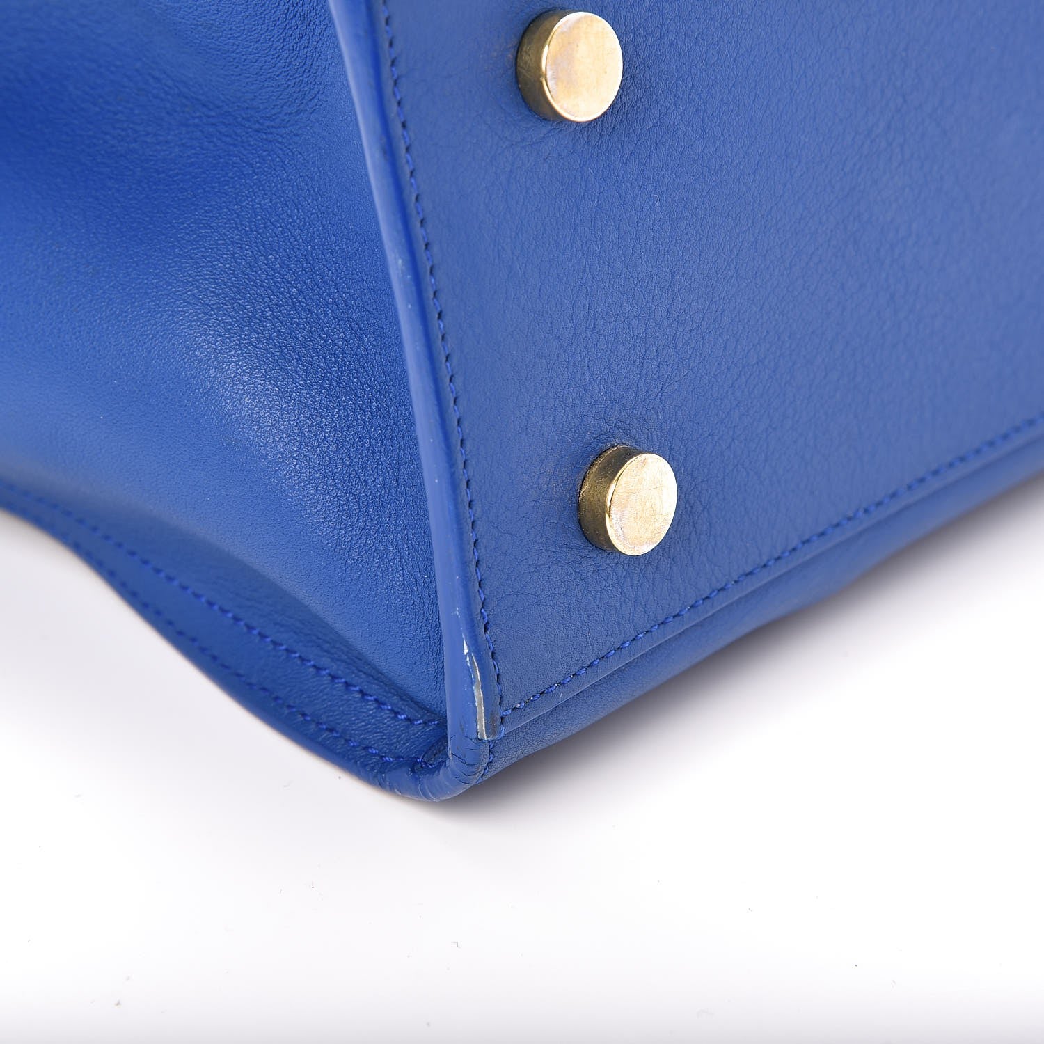Saint Laurent Calfskin Monogram Baby Cabas Blue Majorelle 16 of 21
