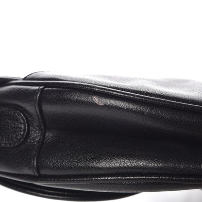 Christian Dior Calfskin Saddle Bag Black 9 of 10