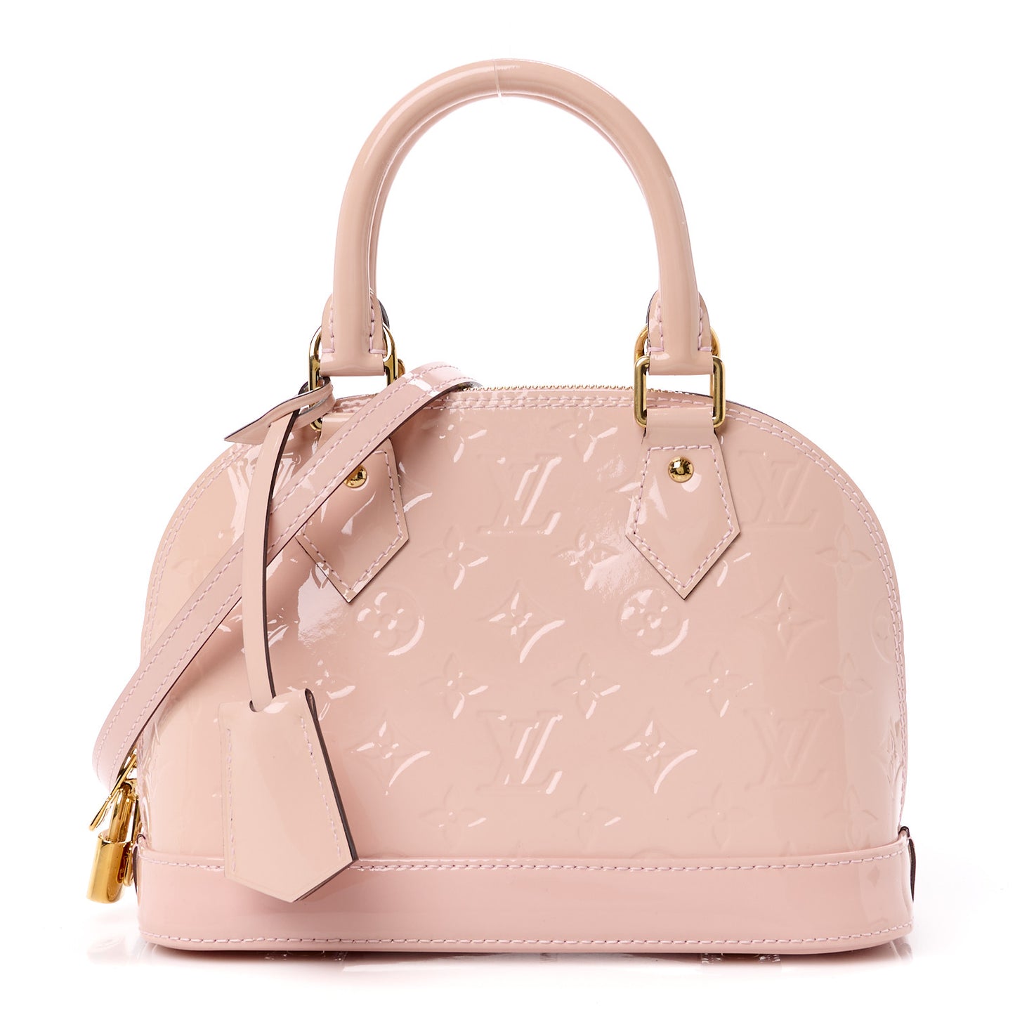 LOUIS VUITTON Vernis Alma BB Rose Ballerine