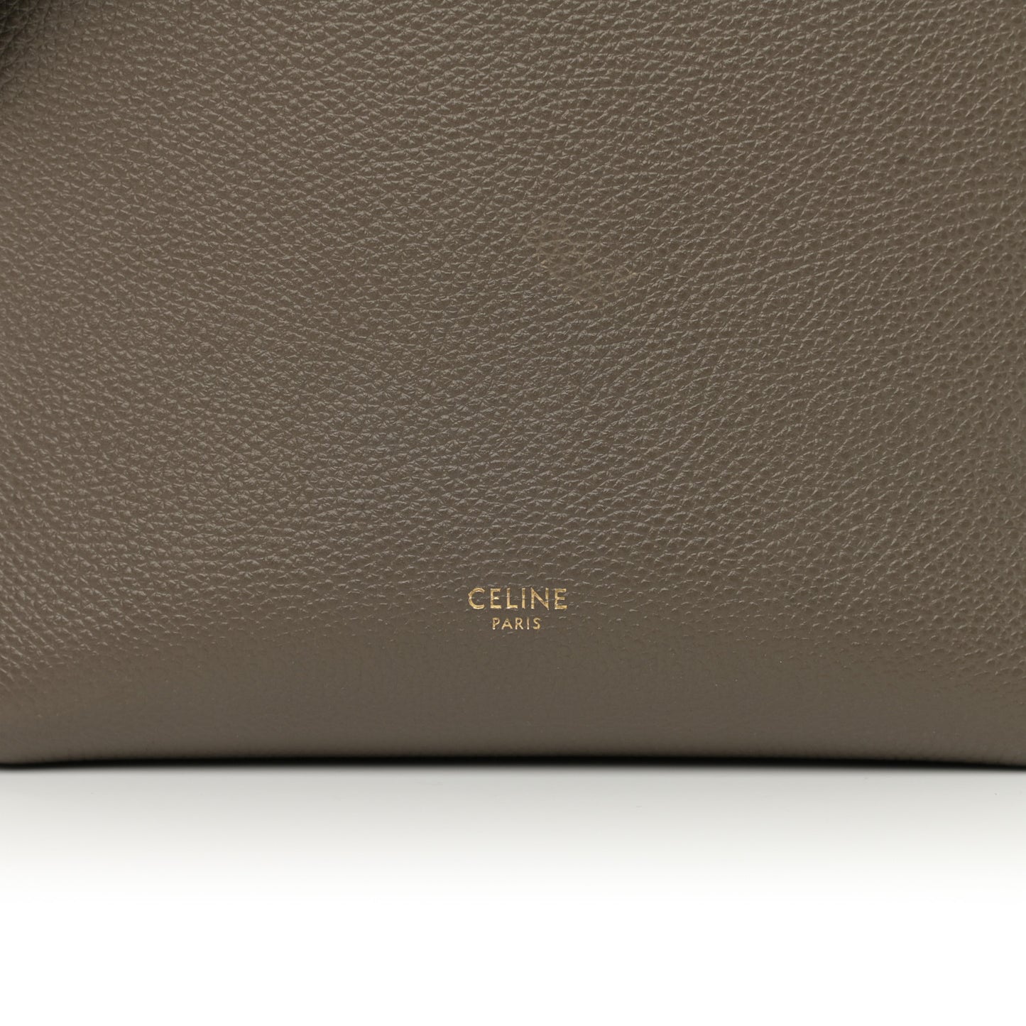 Soft Grained Calfskin Small Sangle Bucket Bag Taupe