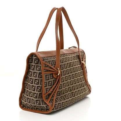 Fendi Zucchino Shoulder Bag Brown 3 of 11