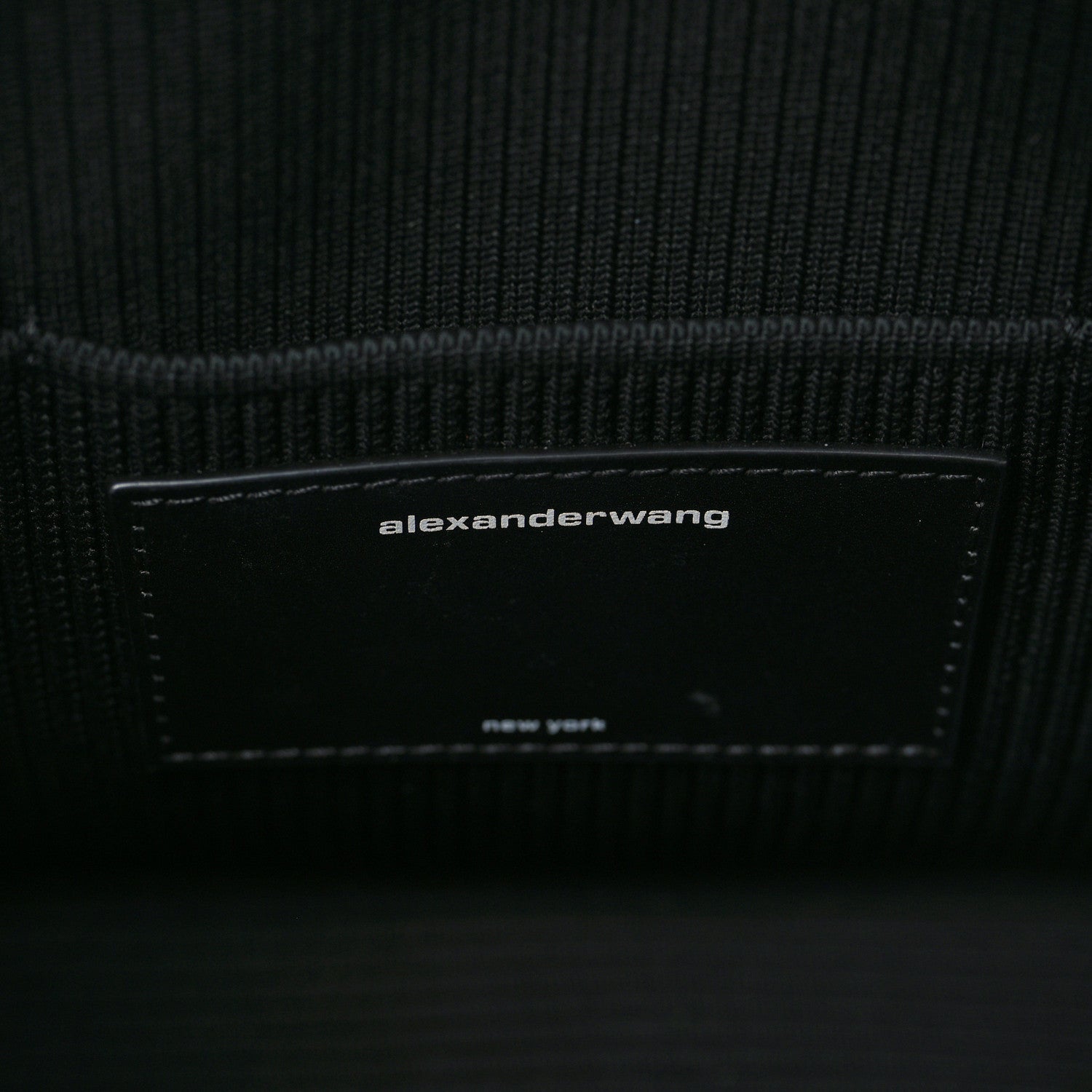 Alexander Wang Ribbed Knit Small Ryan Bag Black 6 of 8