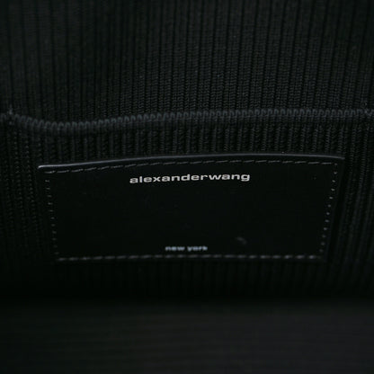 Alexander Wang Ribbed Knit Small Ryan Bag Black 6 of 8
