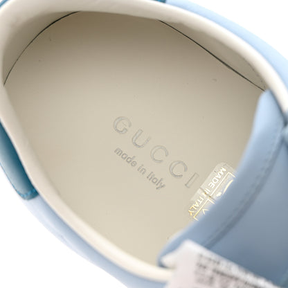 Gucci Calfskin Interlocking G Perforated Womens Ace Sneakers 36.5 Porcelain Light Blue Zaffiro 7 of 9