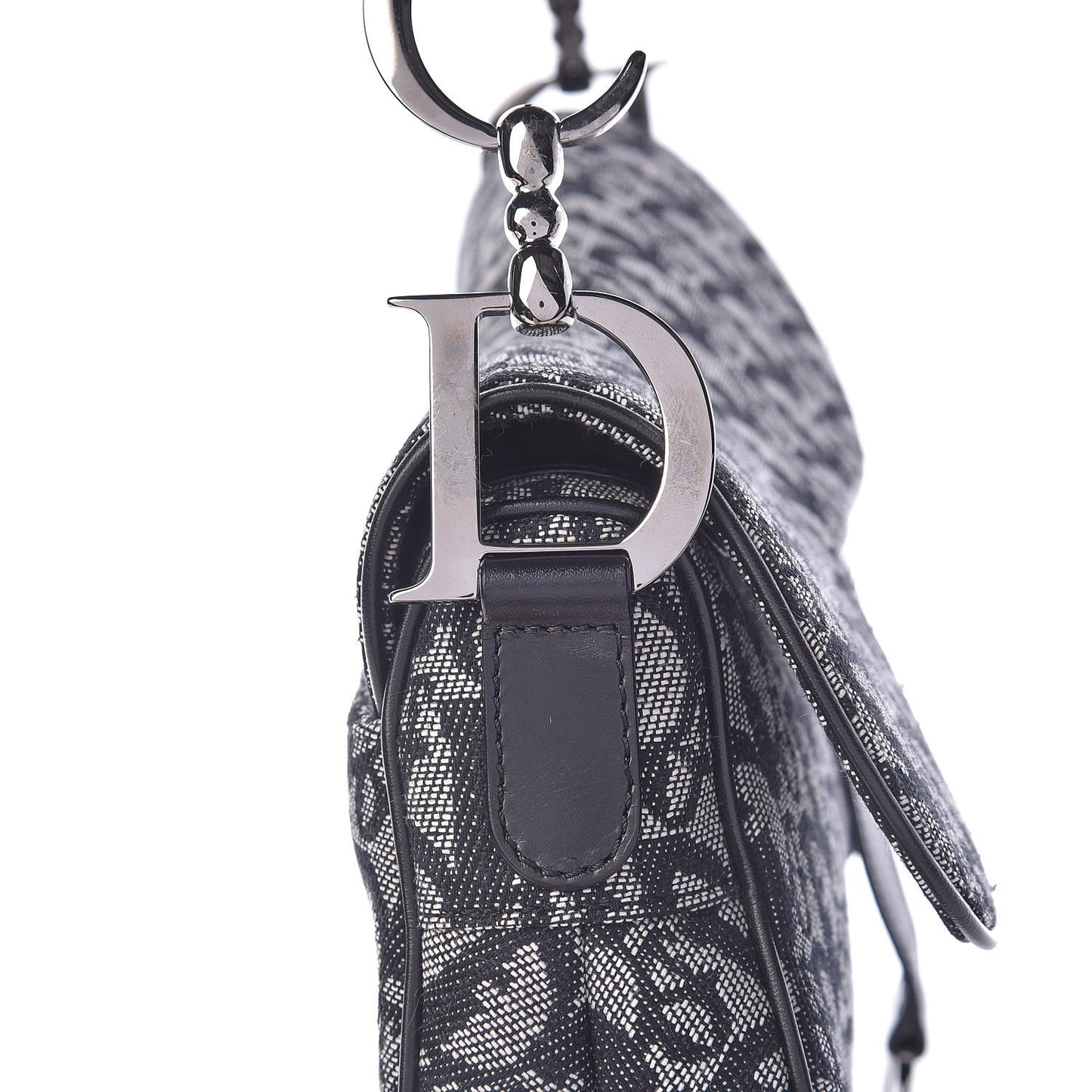 Monogram Saddle Bag Black