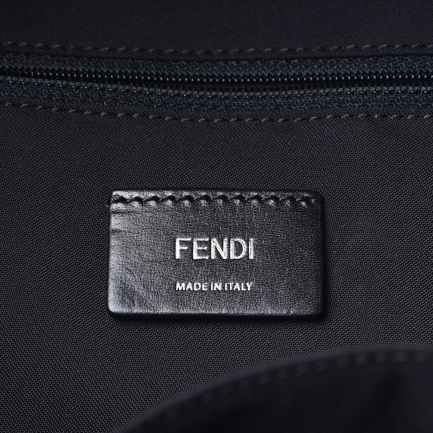 Fendi Nylon Vitello Fur Bag Bug Backpack Blue 6 of 9