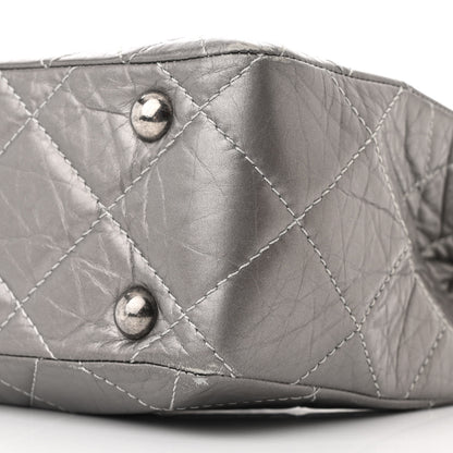 Chanel Metallic Aged Calfskin Reissue 2.55 Tote Silver 10 of 11