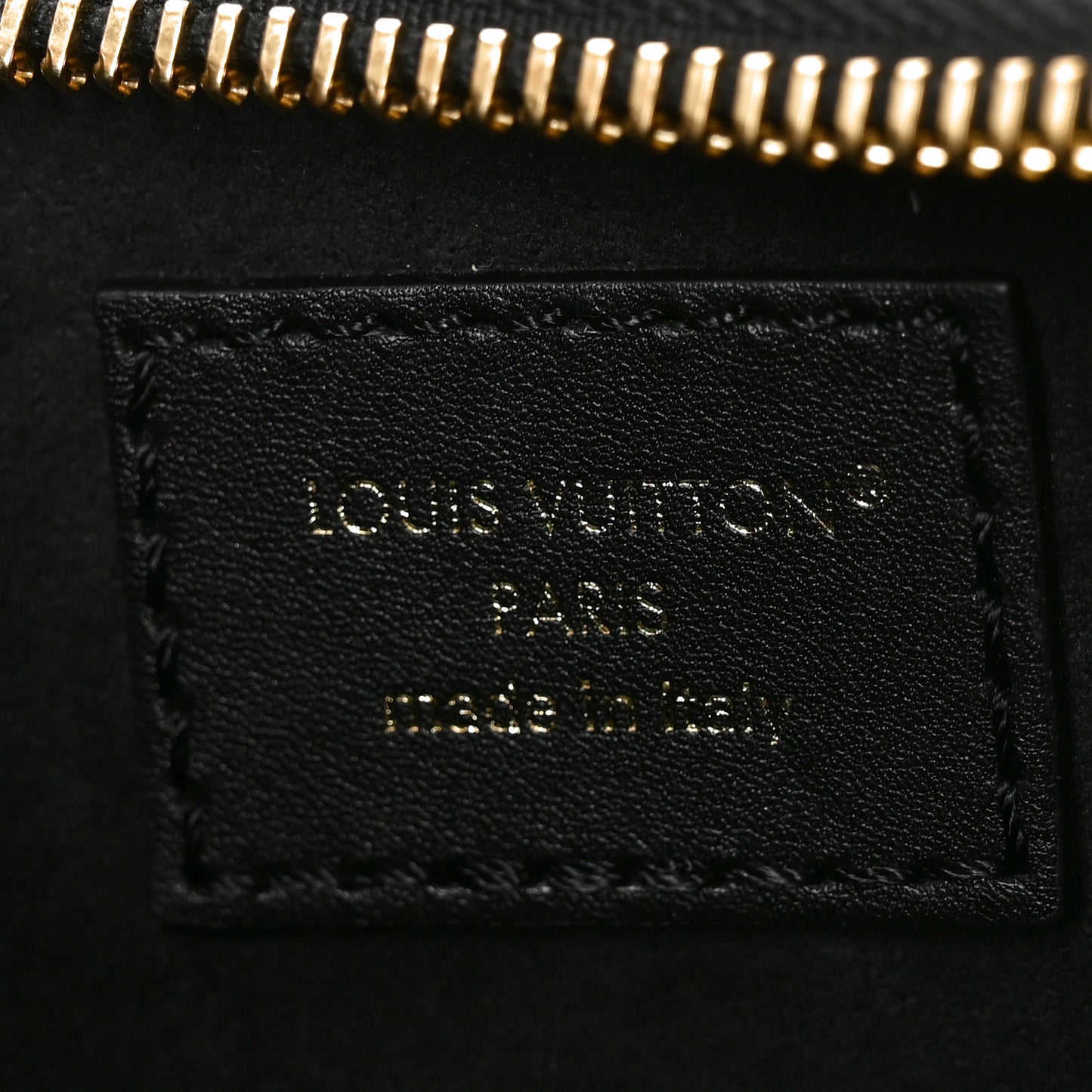 Calfskin LV Bloom Pochette Black