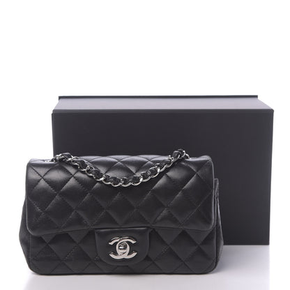 Chanel Lambskin Quilted Mini Rectangular Flap Black 11 of 11