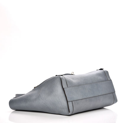 Chloe Smooth Calfskin Medium Milo Shopping Tote Cloudy Blue 4 of 11